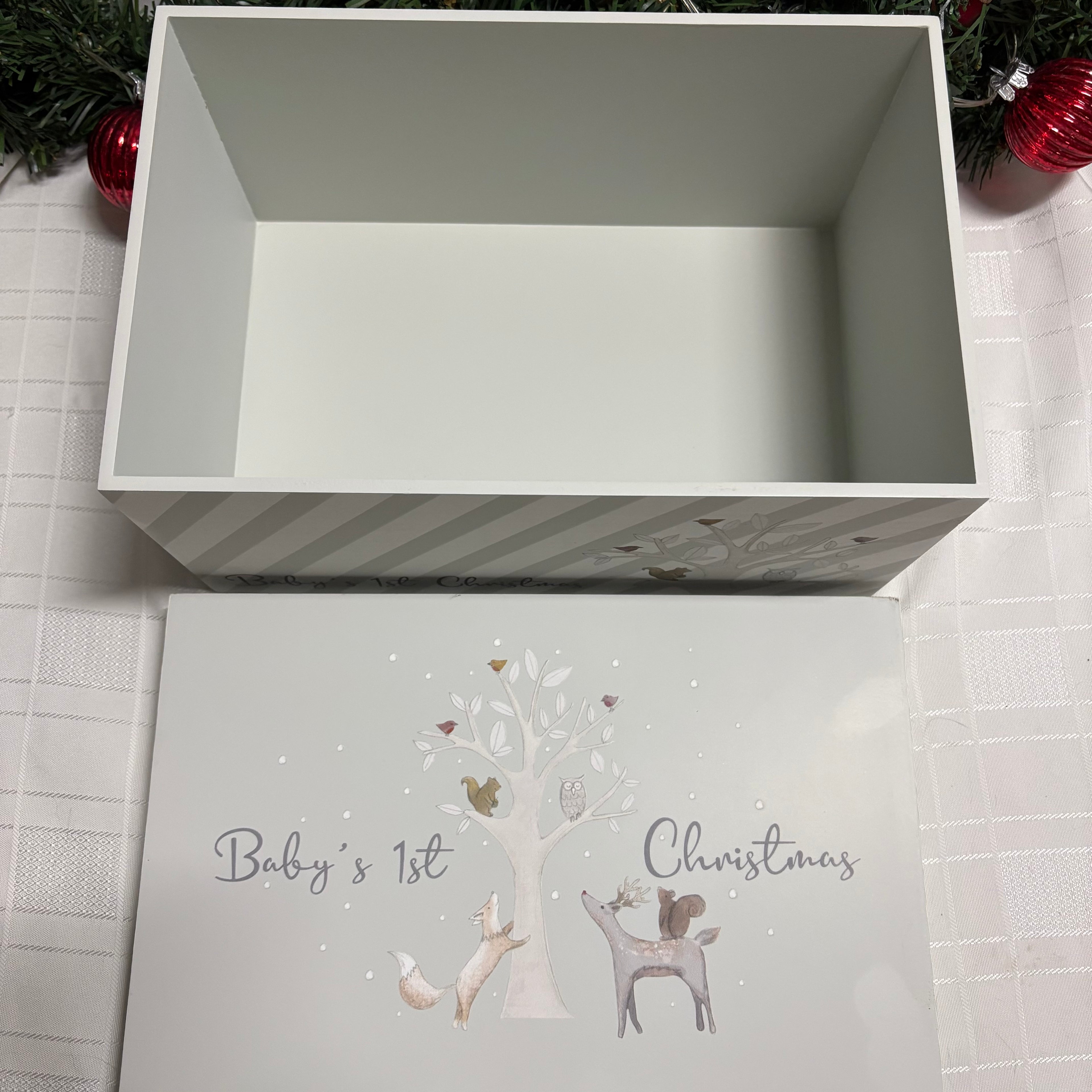 Baby’s First Christmas Wooden Gift Box