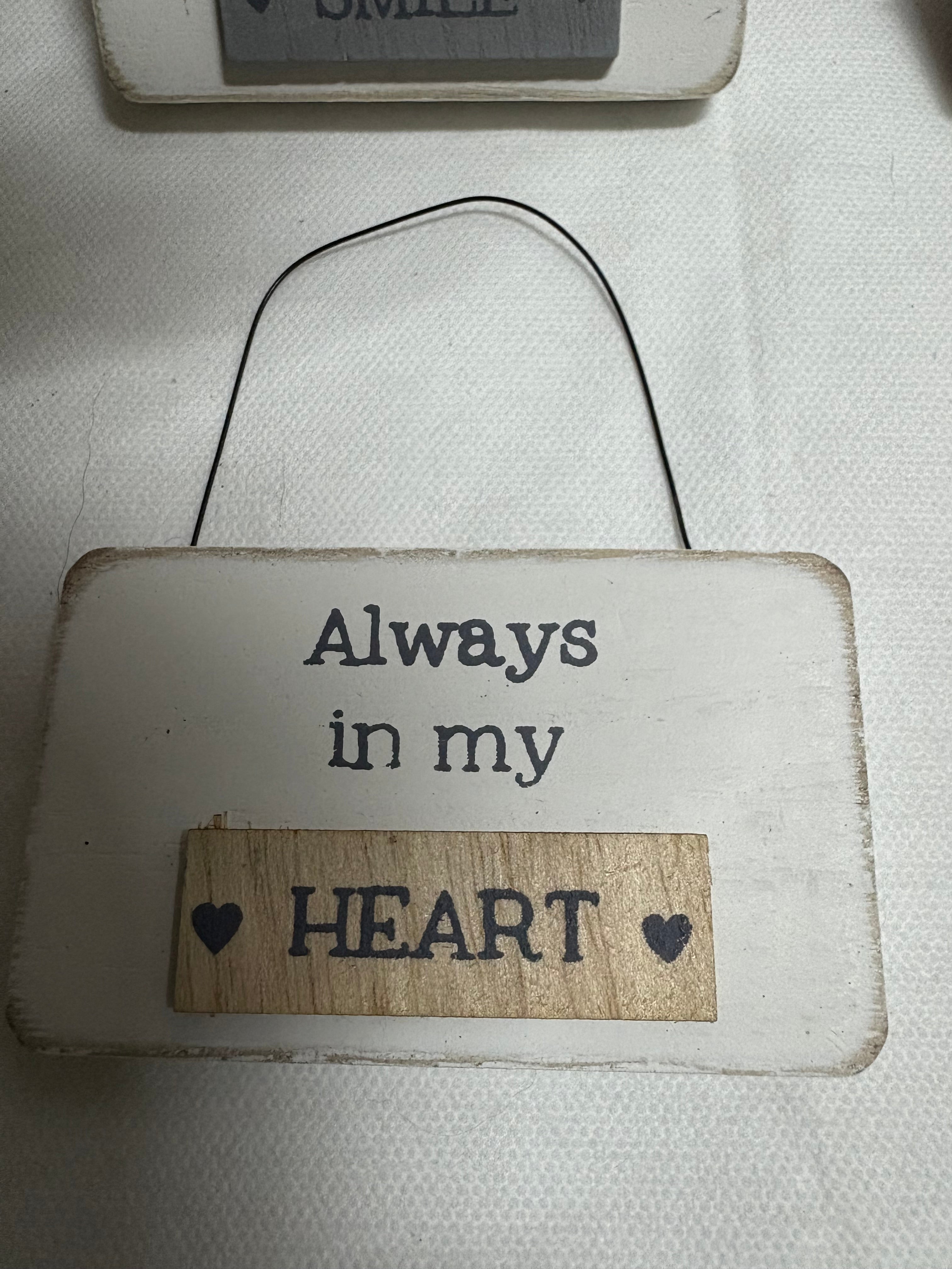 Set of 4 Mini Wooden Signs - 4 designs