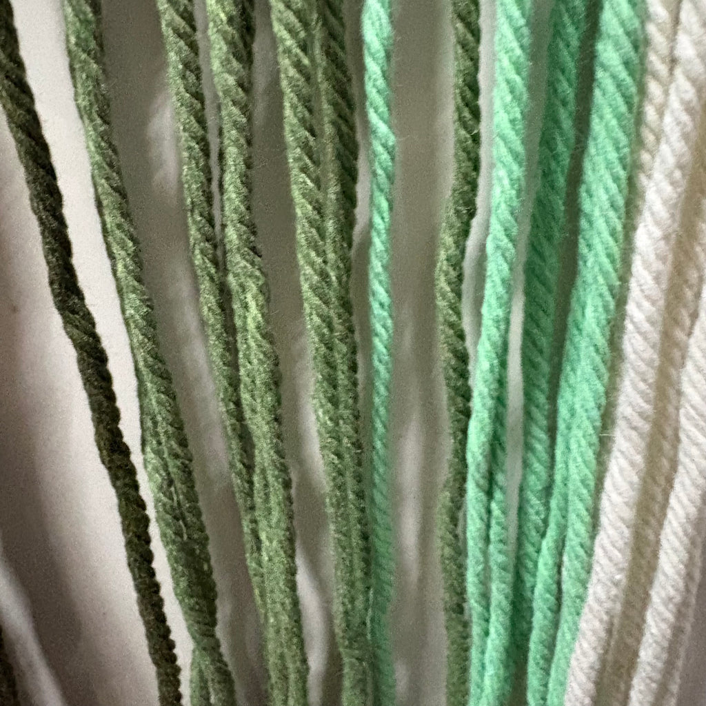 Green Macrame Wall Hanging