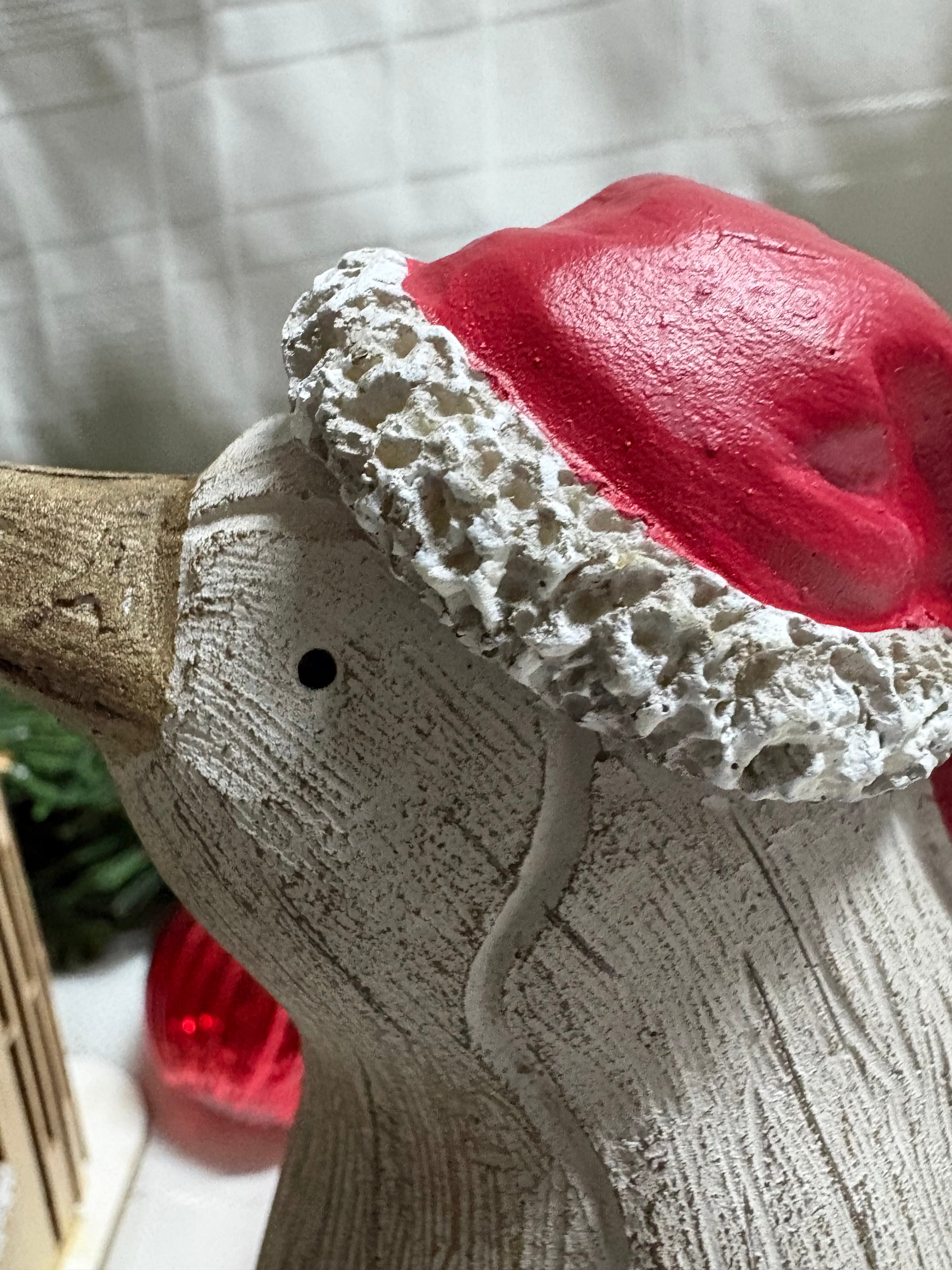 Penguin in Santa Hat Ornament - 2 Sizes