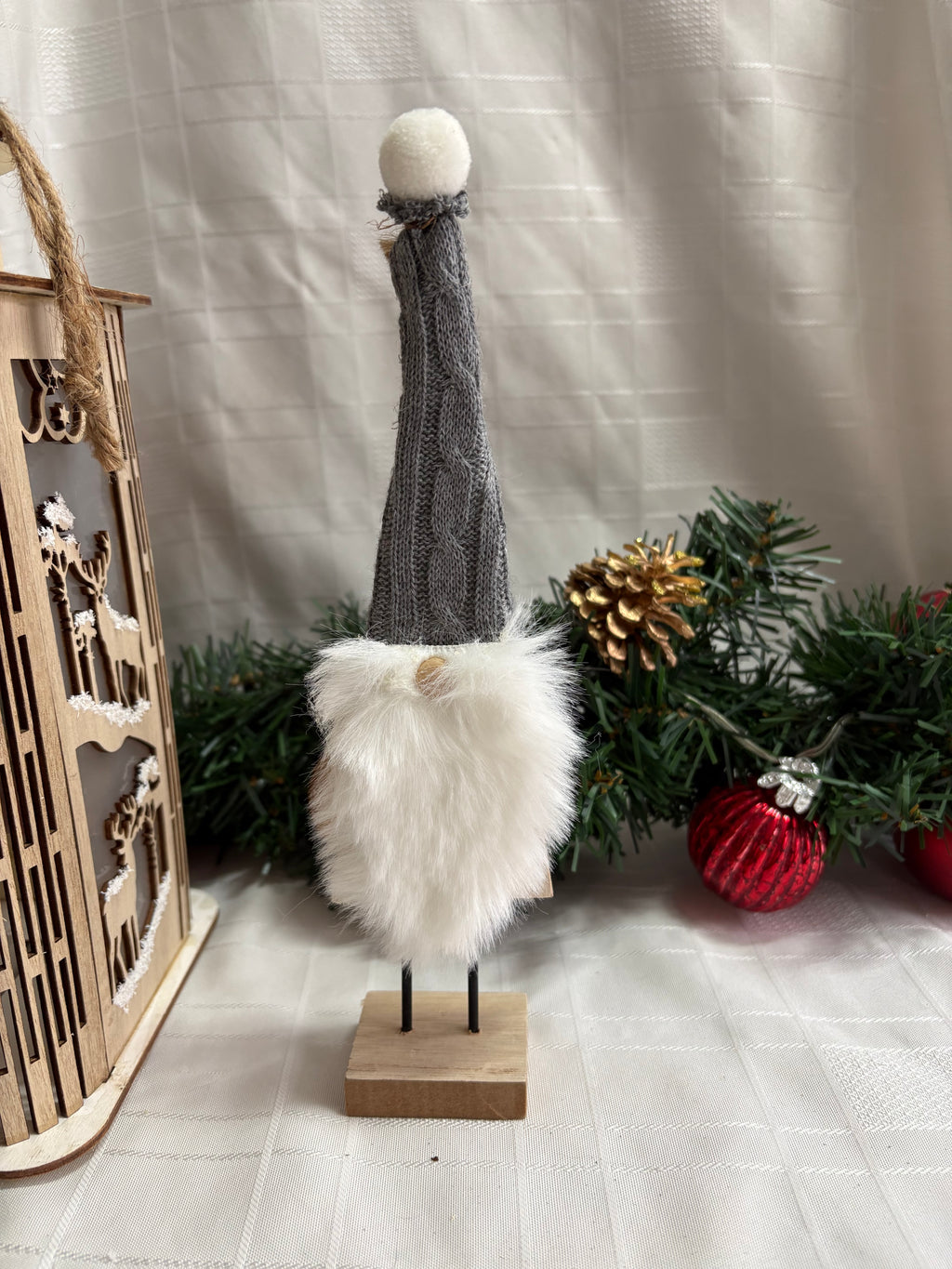 Standing Wooden Gonk Ornament