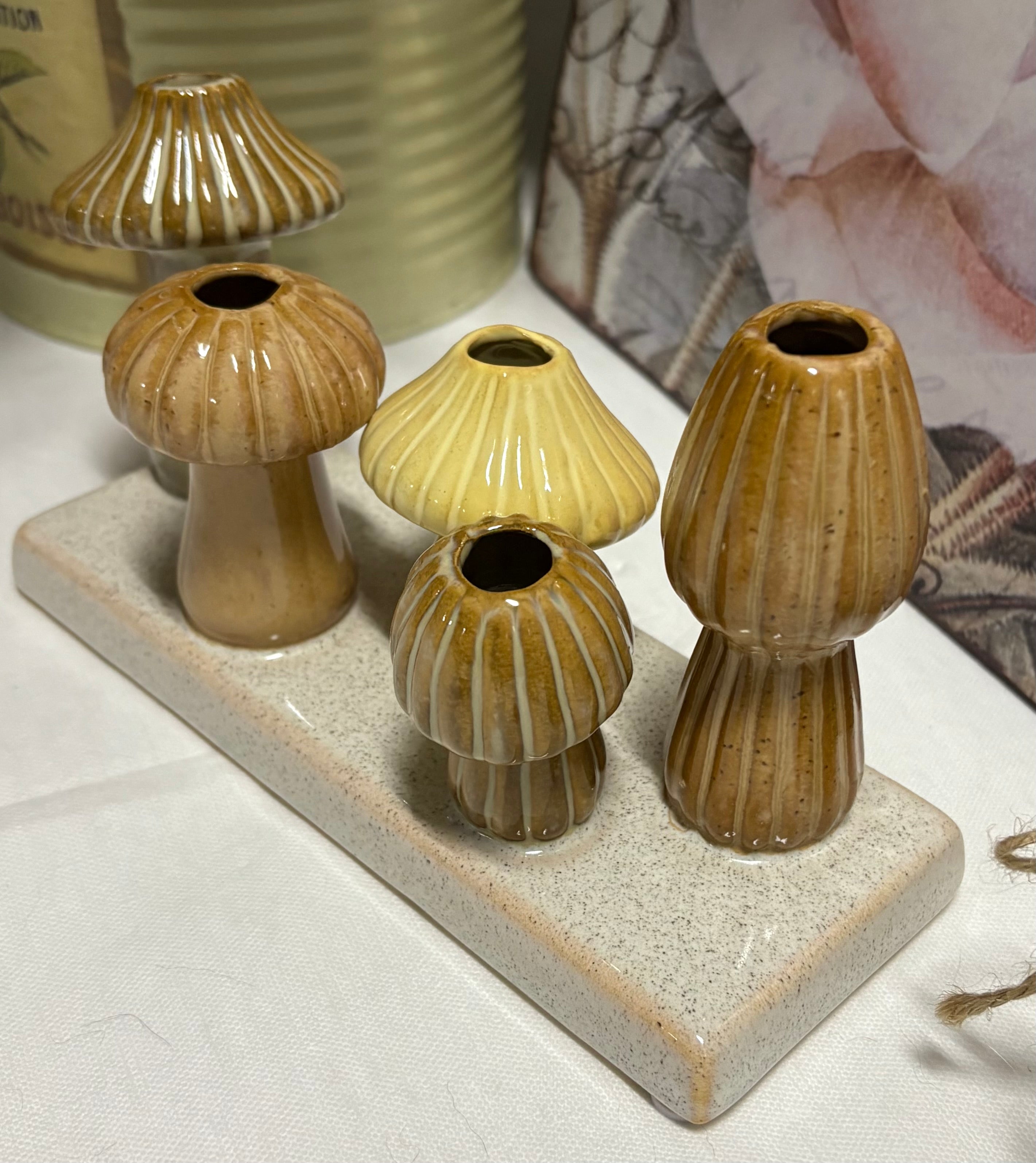 Mushroom 5 Stem Vase, 19cm