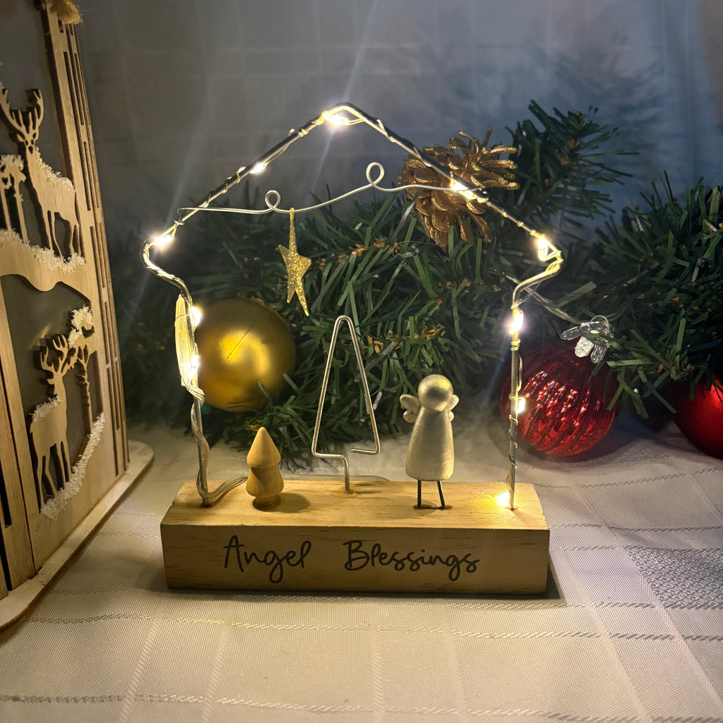Angel Blessings LED Light Up Ornament