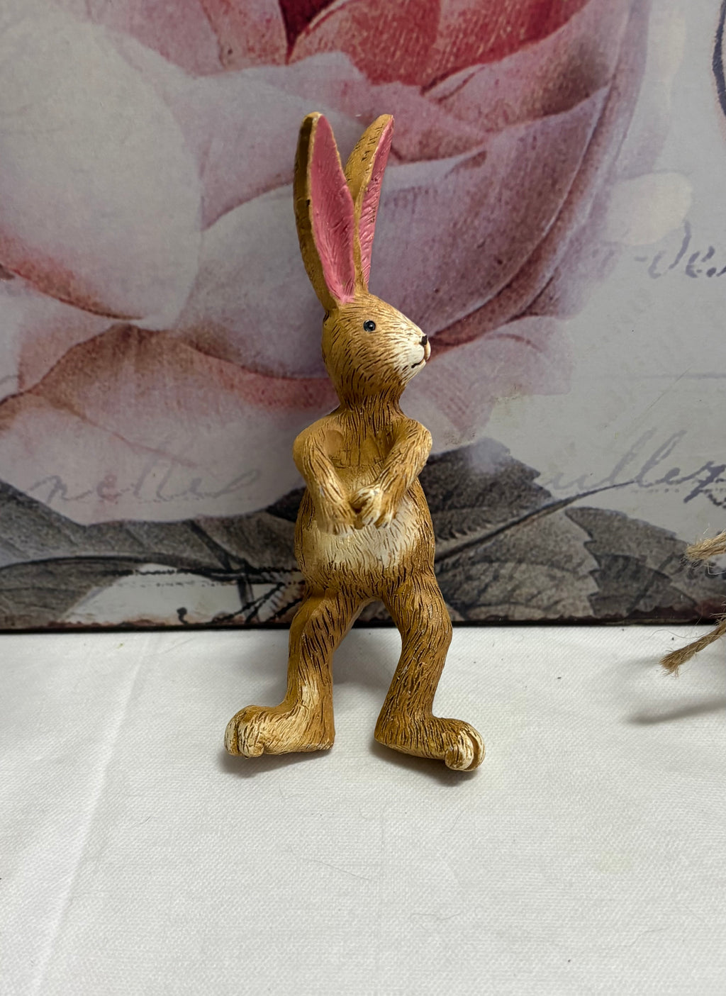 Brown Bunny Rabbit Figure Pot Hanger, 14cm