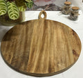 Large Round Wooden Chopping / Serving Board