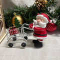 Santa with Shopping Trolley Christmas Ornament
