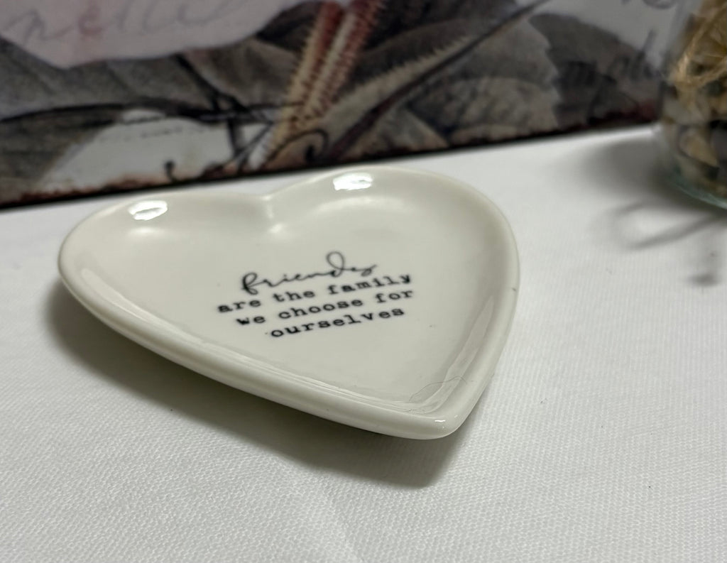 Friends & Family Heart Shaped Trinket Dish