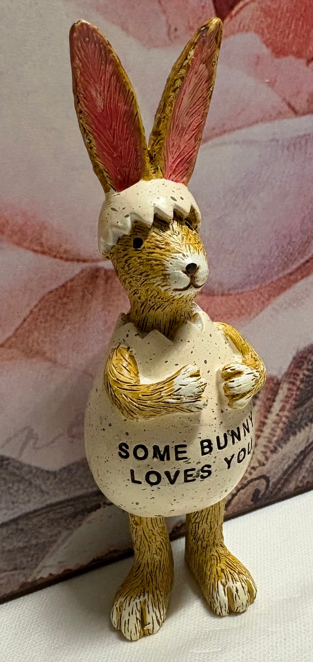 Some Bunny Loves you Bunny in Egg Standing Resin Figure