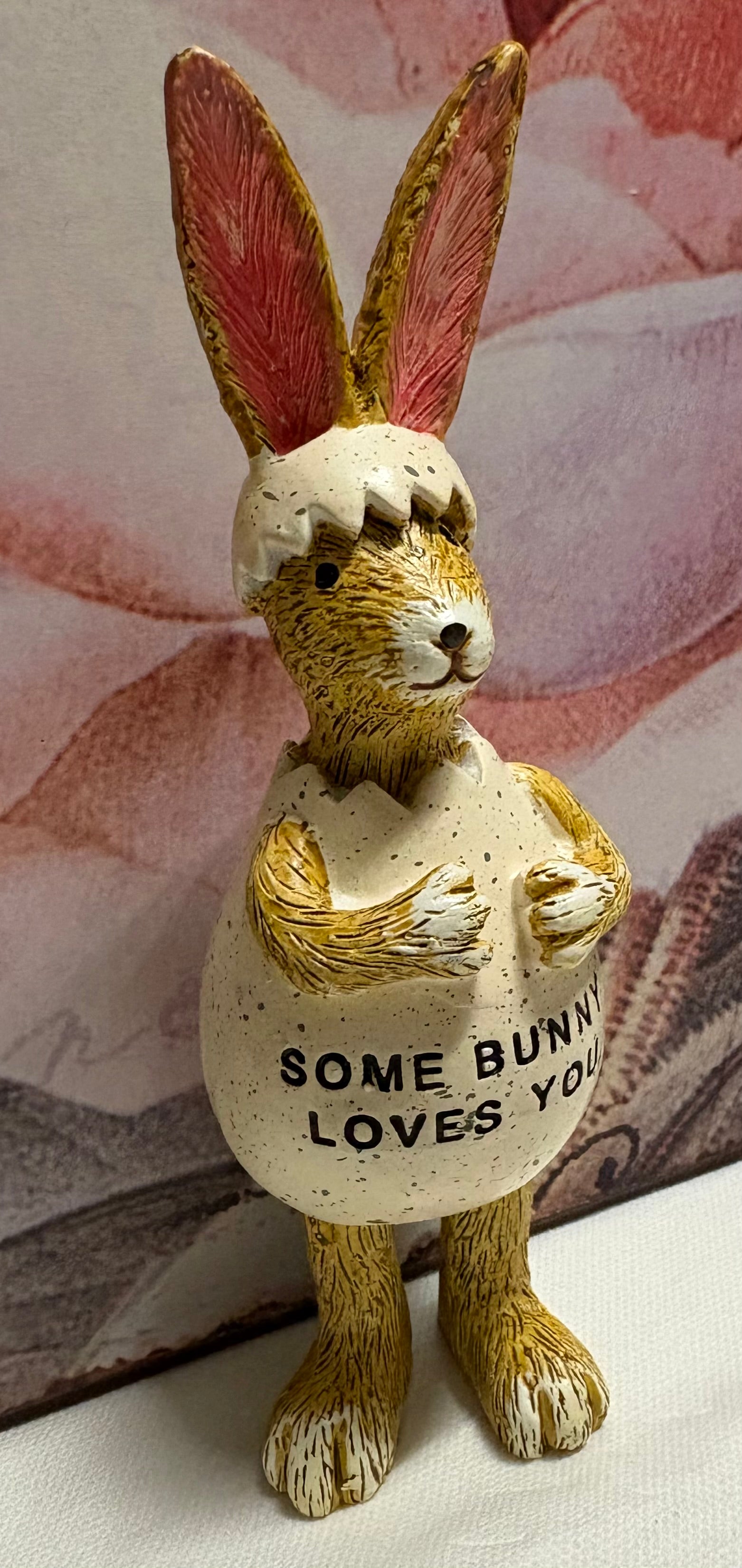 Some Bunny Loves you Bunny in Egg Standing Resin Figure