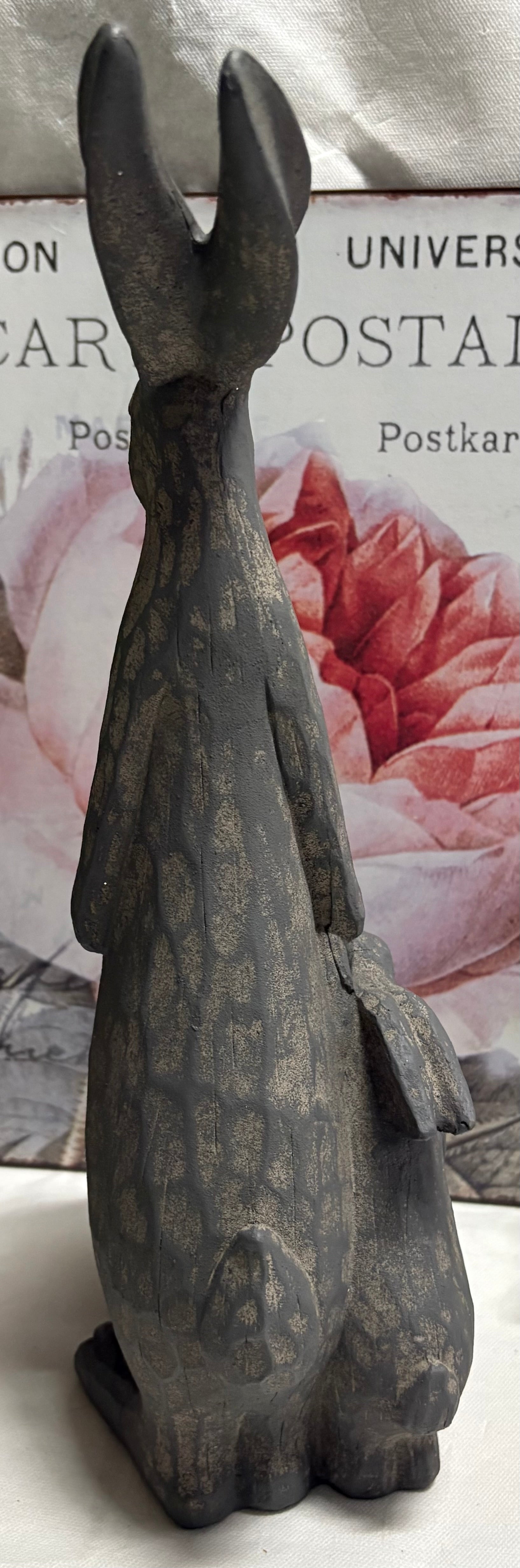 Hare and Leverets Resin Statue Ornament