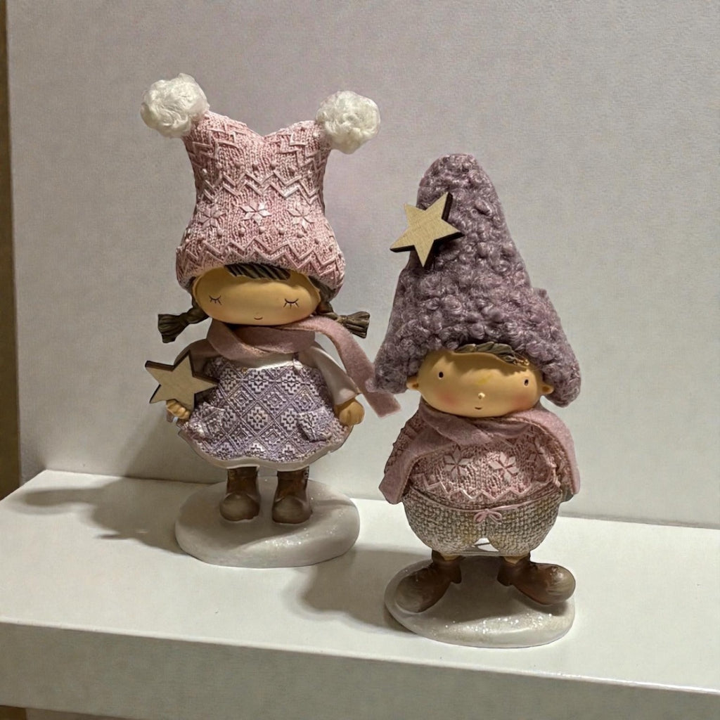 Gorgeous Pair of Boy and Girl with Star Ornaments