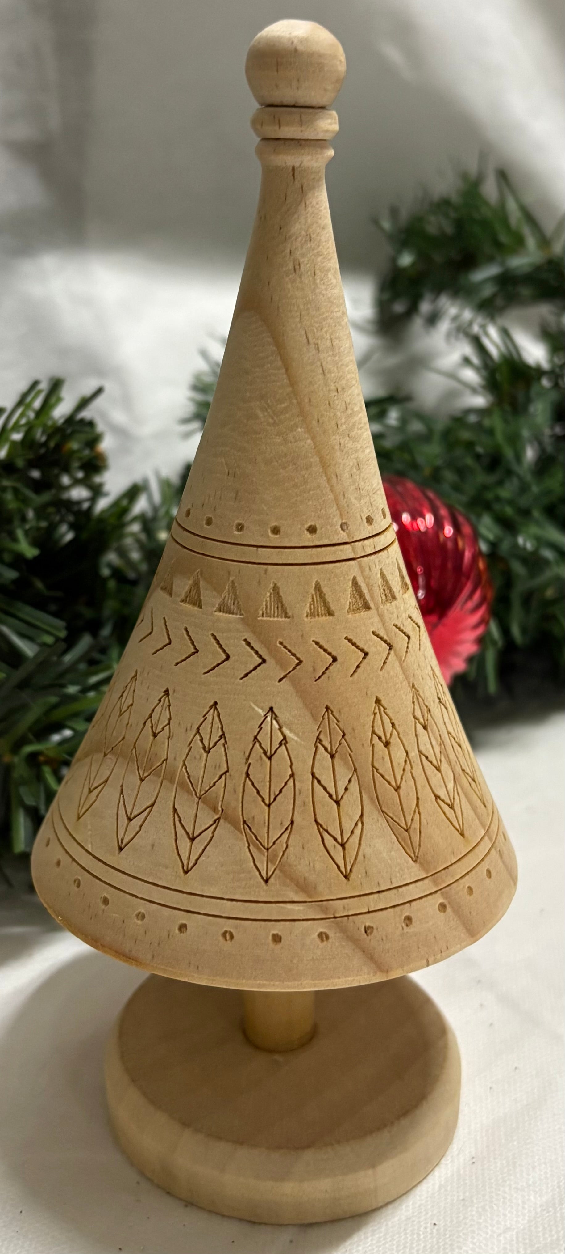 Wooden Carved Decorative Tree - 2 Sizes