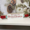 Rolling Pin Wooden Merry Christmas Ornament