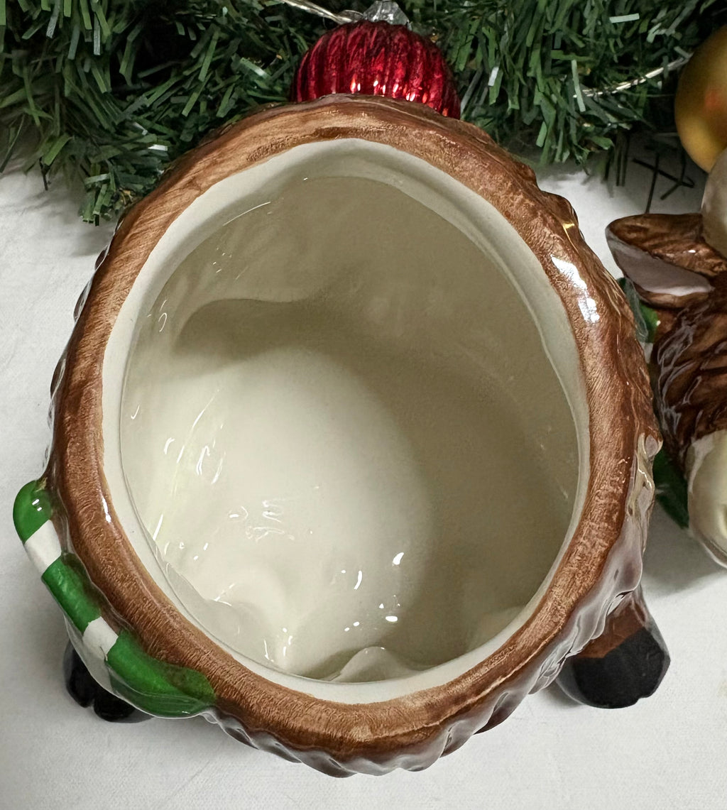 Highland Cow Christmas Cookie Jar