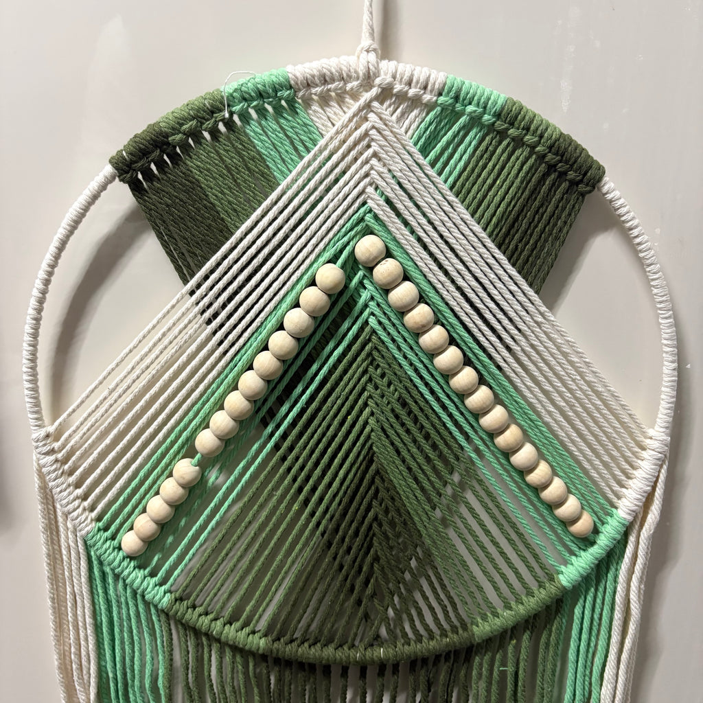 Green Macrame Wall Hanging