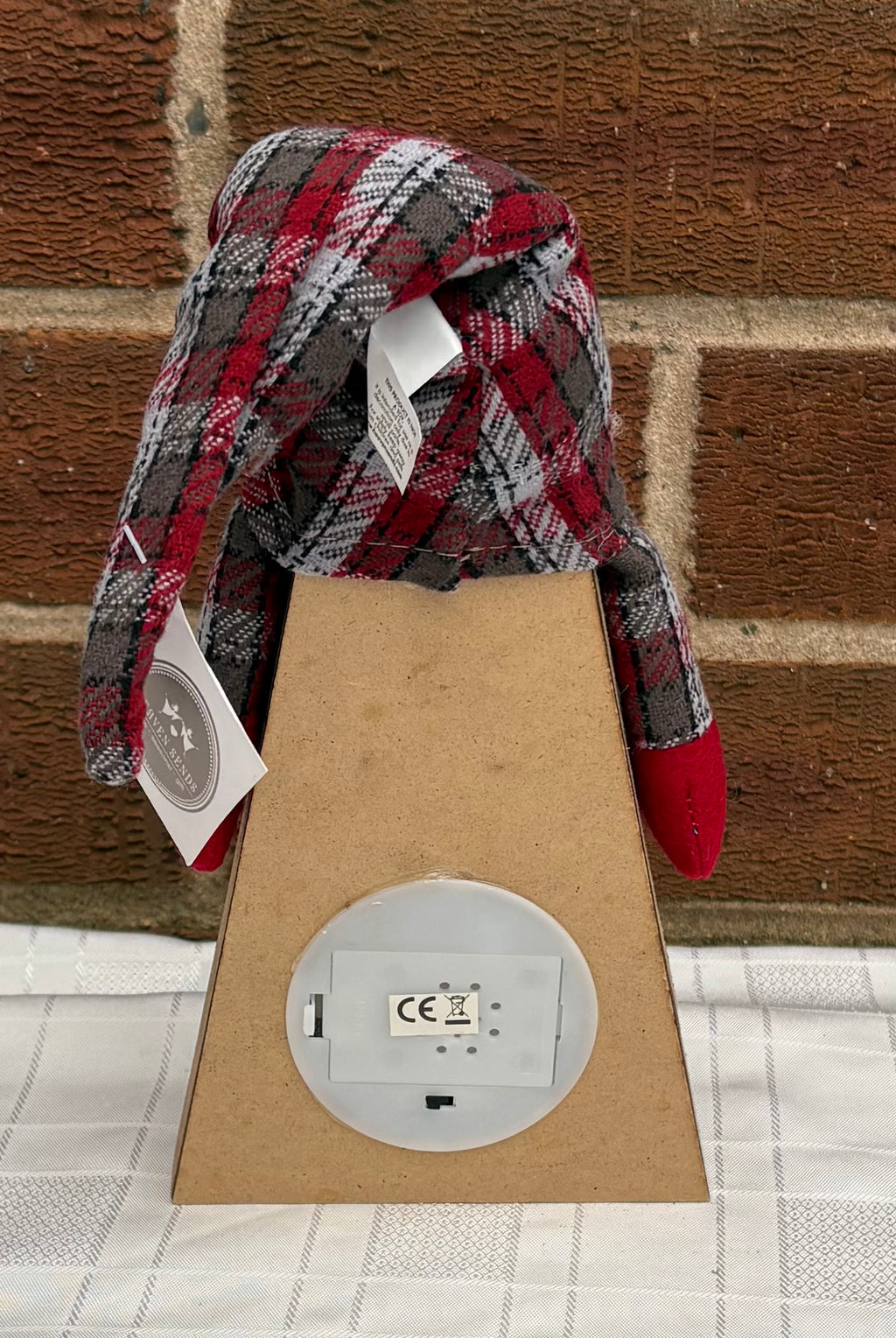 Light Up Tartan Gonk - LED Lantern Christmas Decoration with Tartan Hat