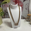 Gold & Silver Coloured Knot Necklace