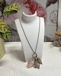 Long Sweater Chain Necklace - Leaf Design