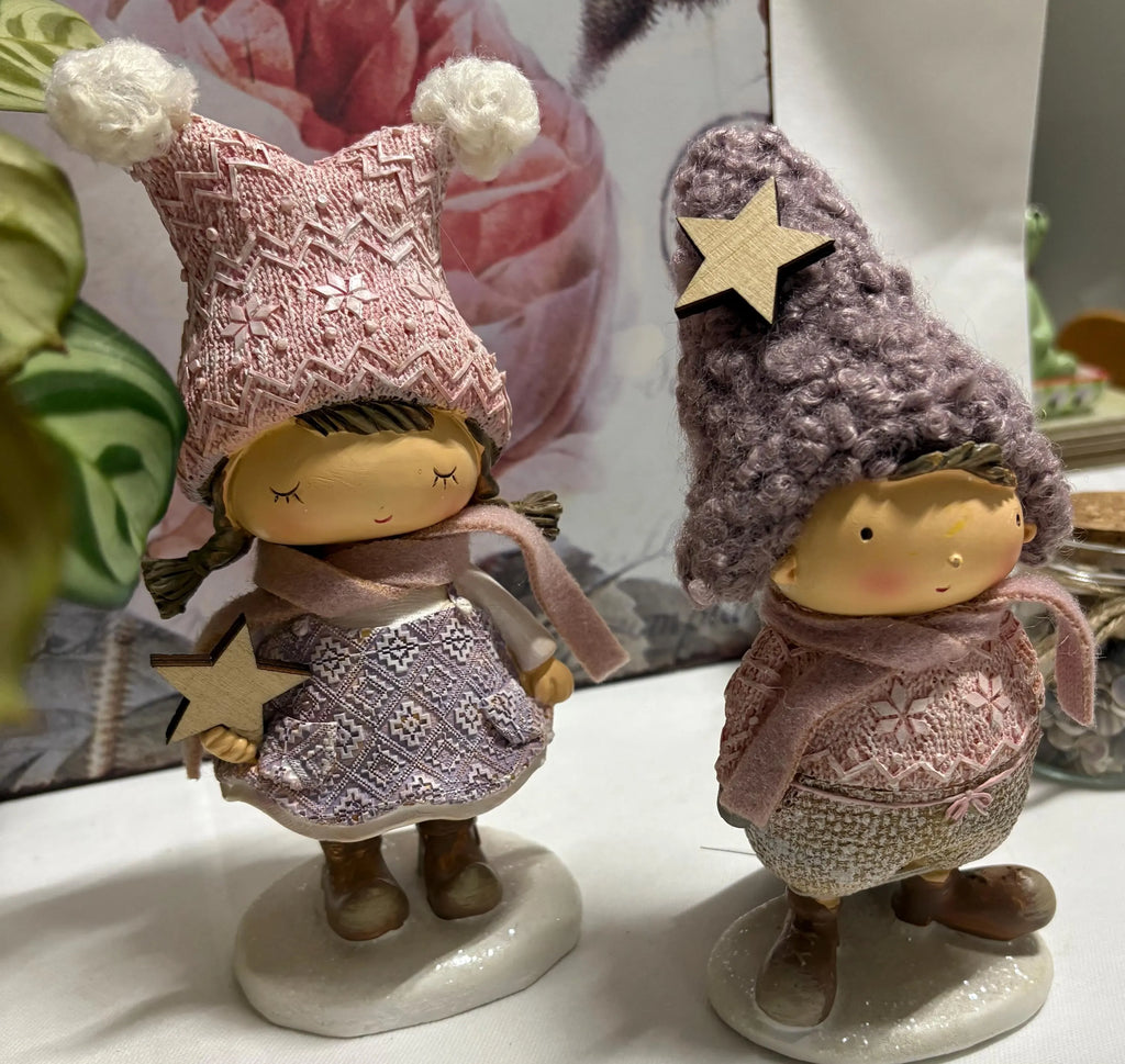 Gorgeous Pair of Boy and Girl with Star Ornaments