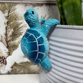 Blue Turtle Resin Plant Pot Hanger