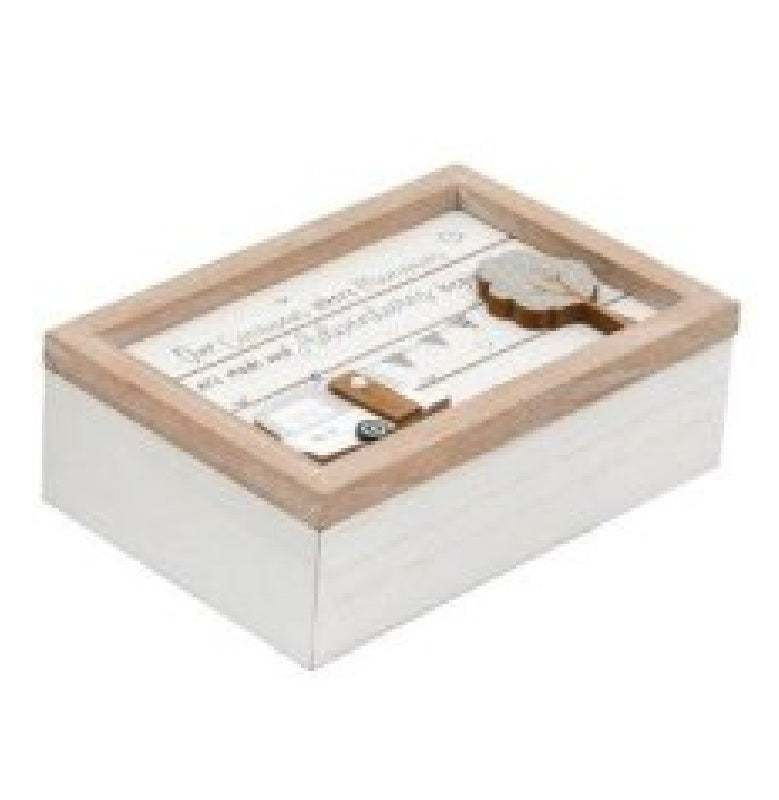 Wooden Caravan Storage Box - 2 Designs - 24 x 16cm