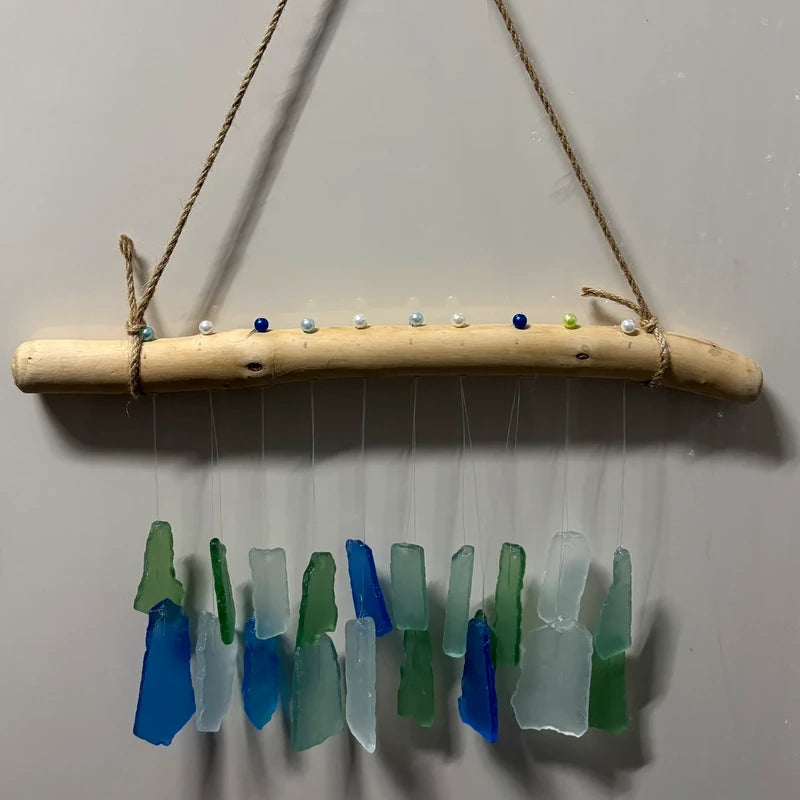 Sea Glass Driftwood Windchime