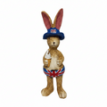 Union Jack Bunny Rabbit Figurine | Britannia Hare Ornament