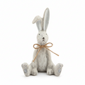 Sitting Grey Bunny Resin Figure Ornament