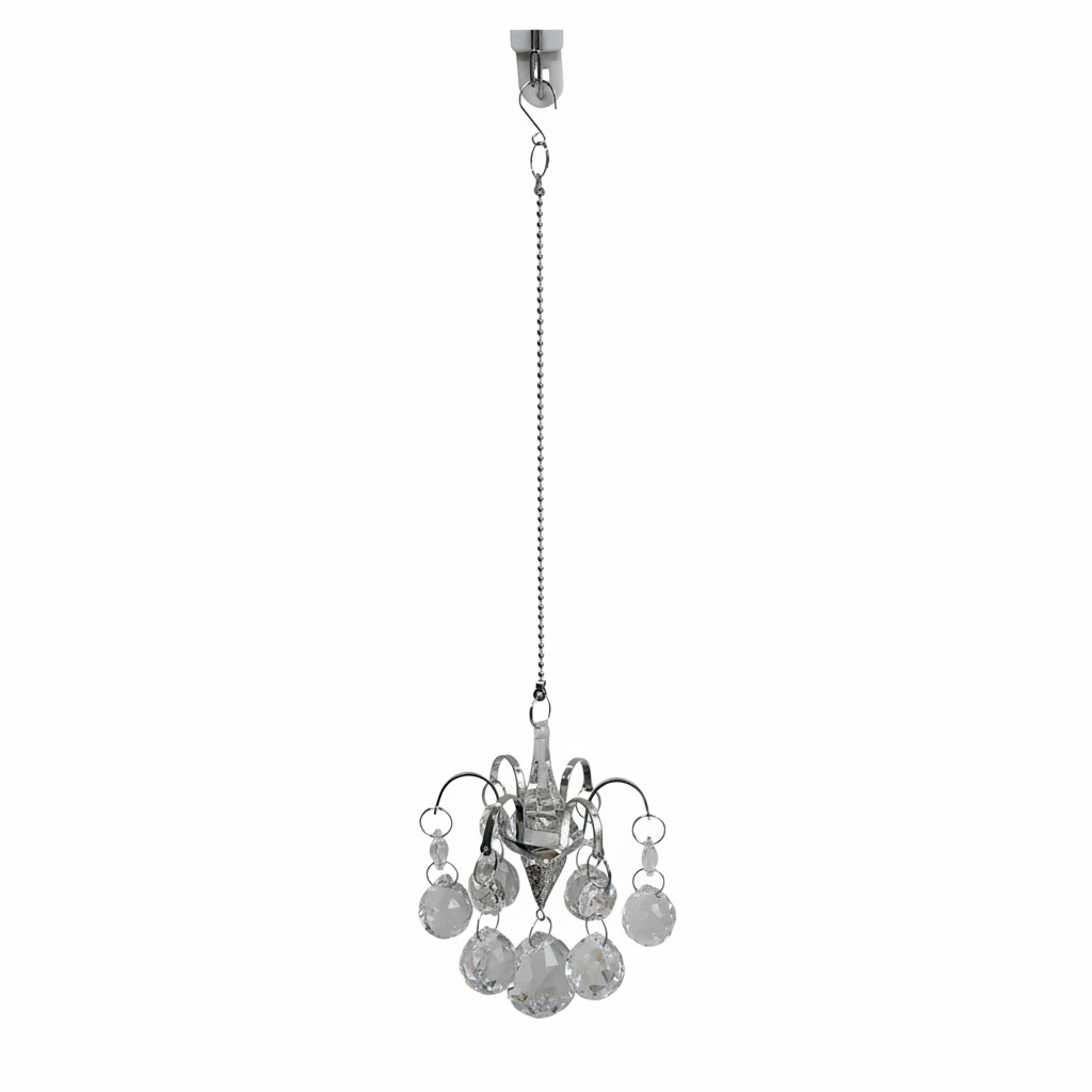 Crystal Chandelier Suncatcher - Square Format
