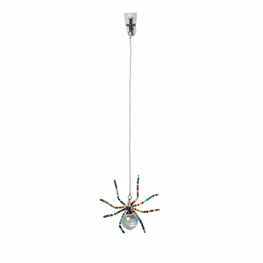 Crystal Spider Suncatcher - Square Format