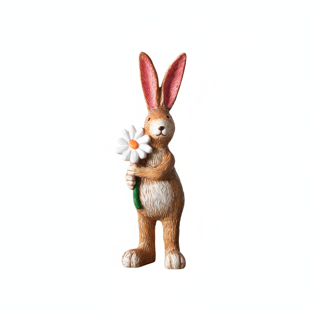 Daisy Rabbit Figurine – Square