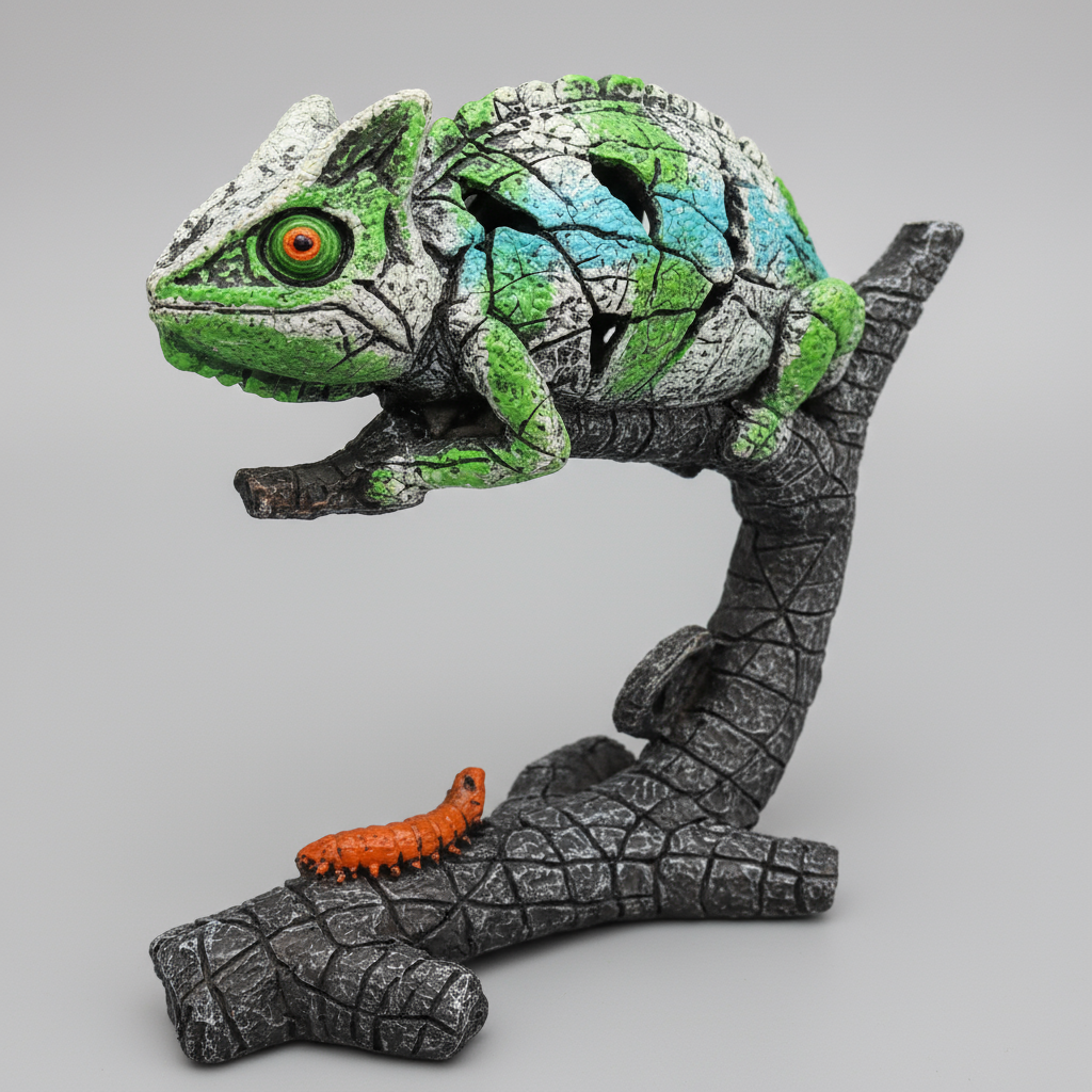 Enhanced chameleon figurine