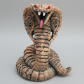 Enhanced cobra snake figurine