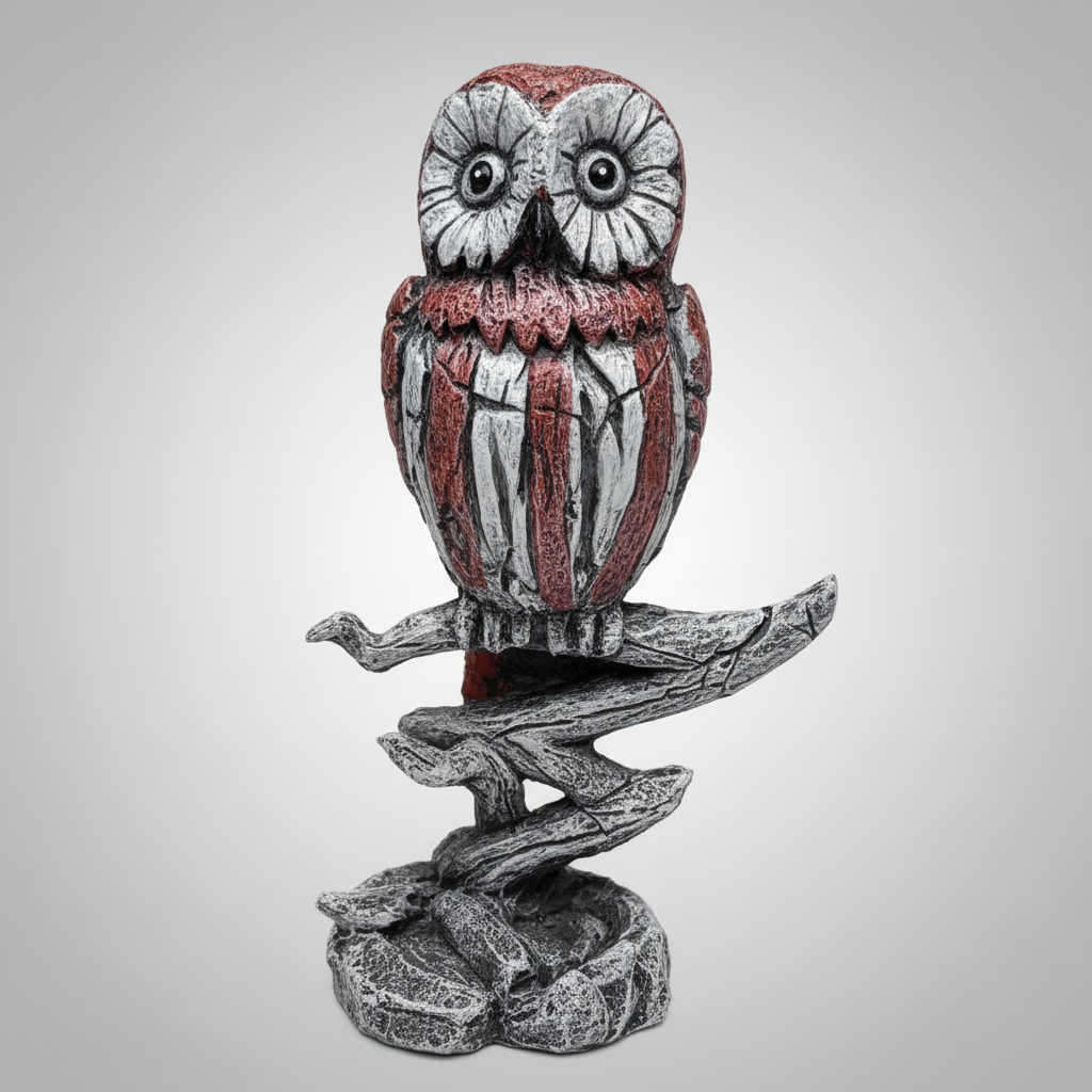 Enhanced owl figurine