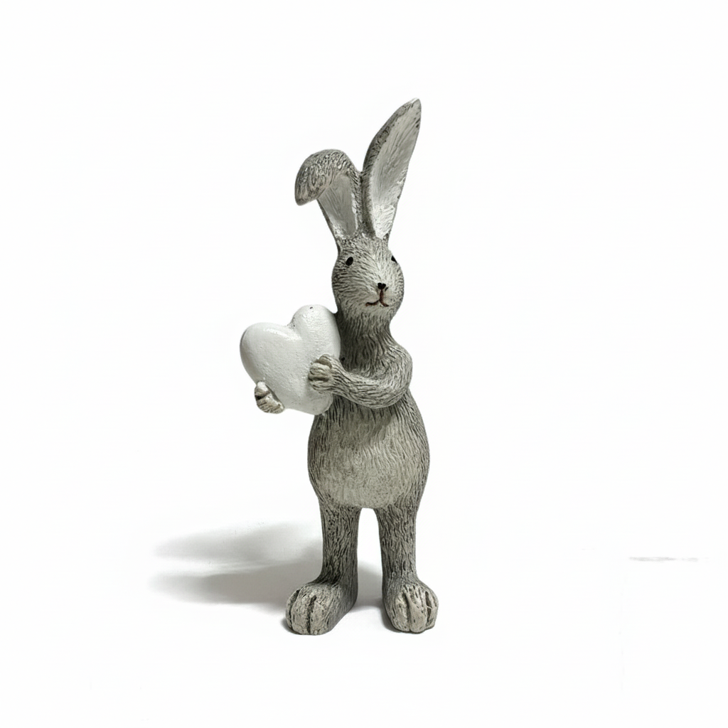 Grey Rabbit with White Background