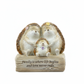 Hedgehog family figurine with background removed