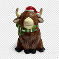 Highland Cow Christmas Cookie Jar