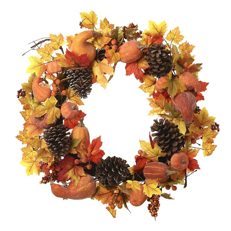 Autumn Pumpkin Wreath - 55cm Diameter