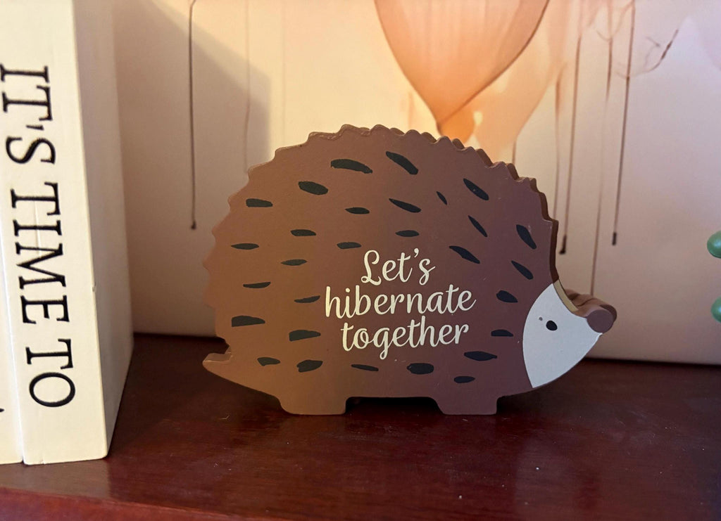 Hedgehog Coasters, Set of 4 Wooden Drink Coasters