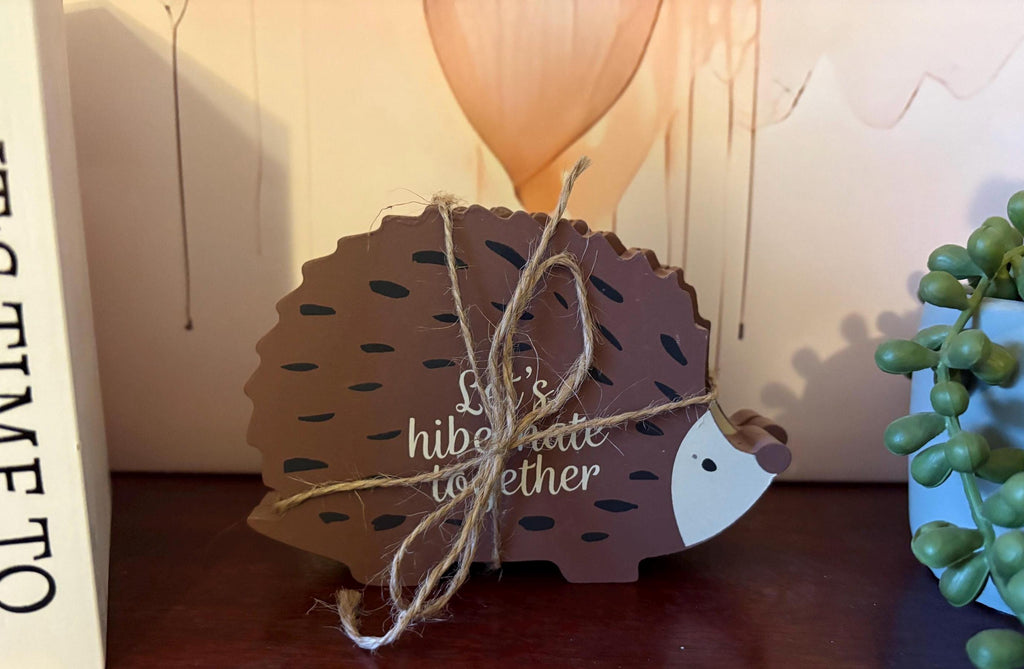 Hedgehog Coasters, Set of 4 Wooden Drink Coasters