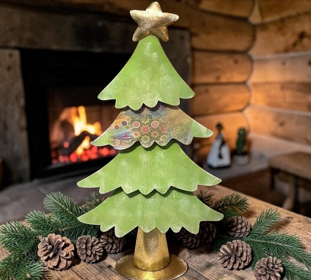 Statement Pale Green Large Metal Tree Ornament - 80cm