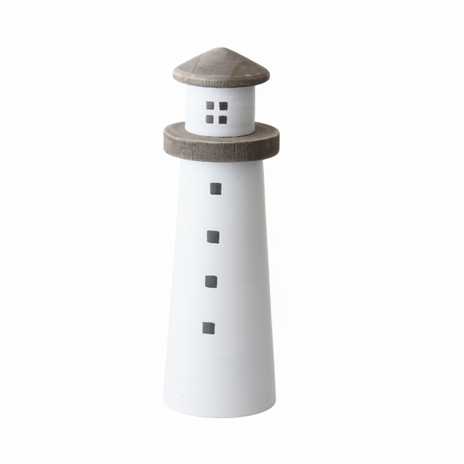 Lighthouse ornament – square, background removed