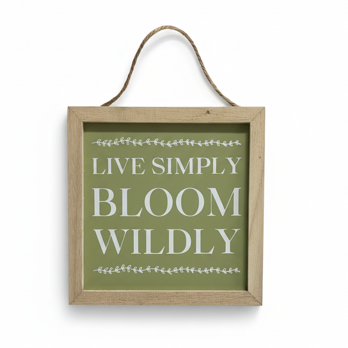 Live Simply Bloom Wildly Square