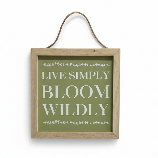 Live Simply Bloom Wildly Square