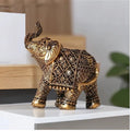 Lucky Elephant Ornament - Gold & Bronze Decorative Figurine