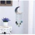 Crystal & Stone Moon Dreamcatcher Hanging Wall Art