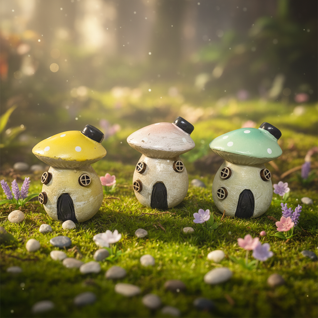 Mushroom House Fairy Garden