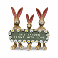 Rabbit Garden Sign Figurines