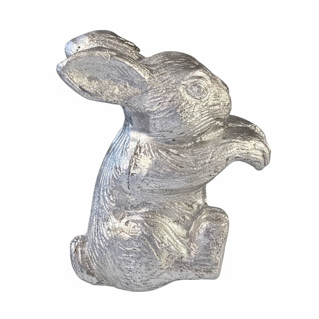 Rabbit pot hanger with background removed