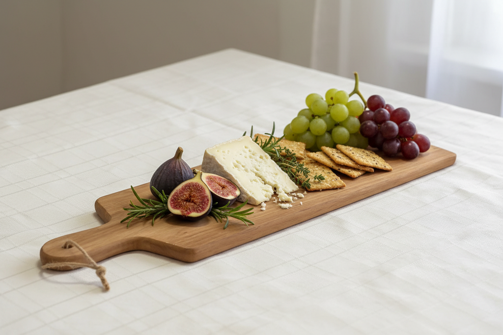 Large Acacia Wood Wooden Serving Board - 58cm